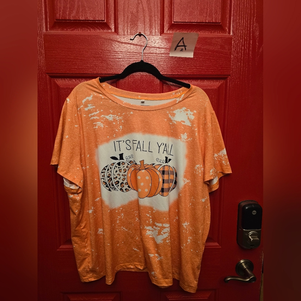 Orange 'It's Fall Y'all' Graphic T-Shirt